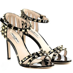 Black Studded Stiletto Heels