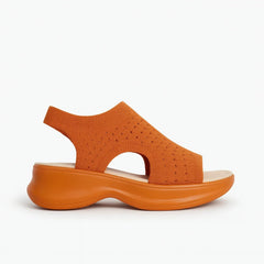 Trendy Knit Slip-On Sandals