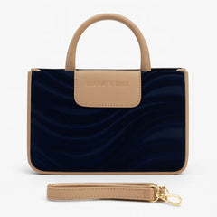 Elegant Metal Zip Shoulder Bag