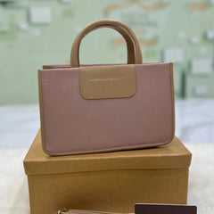 Elegant Metal Zip Shoulder Bag