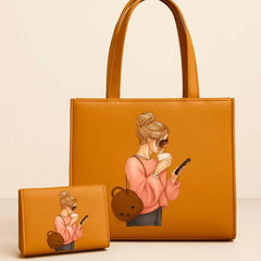 Canvas Tote Bag 2pcs
