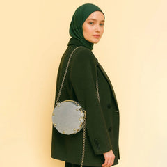 Fancy Metal Crossbody Purse