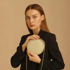 Fancy Metal Crossbody Purse