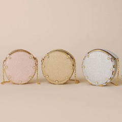 Fancy Metal Crossbody Purse