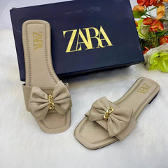Luxe Satin Bow Slides