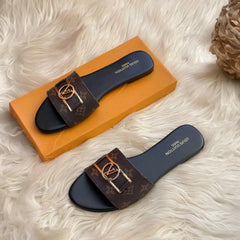 Brown Semi-Formal Leather Flats