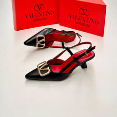 Designer Gold Slingback Heels