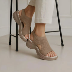 Trendy Knit Slip-On Sandals