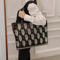 Zellbury Embroidered PU Tote