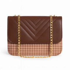 Zellbury Houndstooth Shoulder Bag